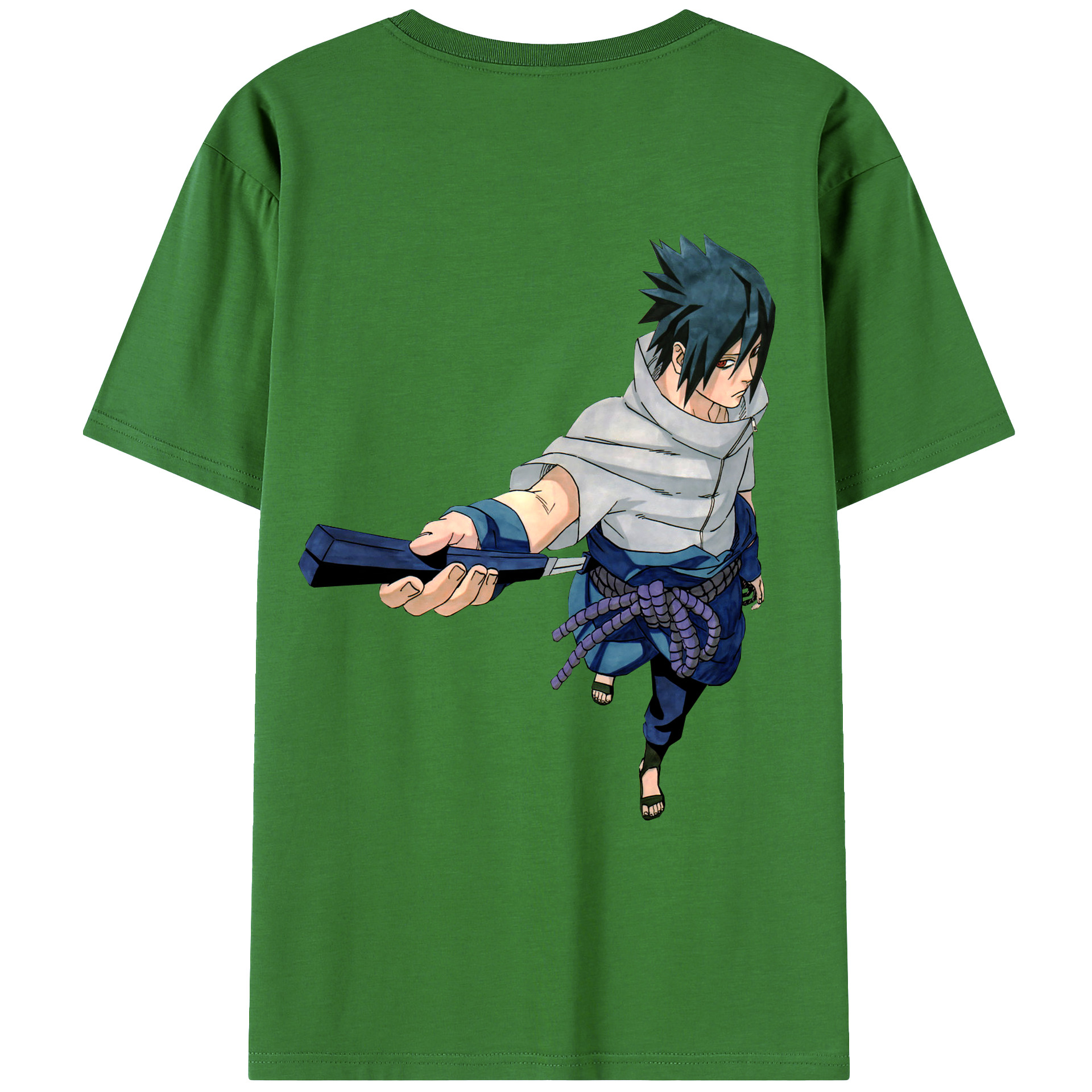 （画像用） NARUTO -ナルト- うちは サスケ Uchiha Sasuke レディース半袖Tシャツ(バックプリント)